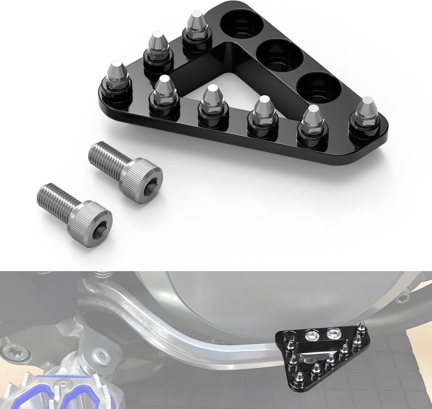 NICECNC Motorcycle Rear Brake Pedal Plate Tip Compatible with KTM 690 Enduro R 2008-2023 690 SMC R 2019-2023 790 Adventure R 2019-2023 890 Adventure R 2021-2023 1050 Adventure R 2015-2016,See Fitment