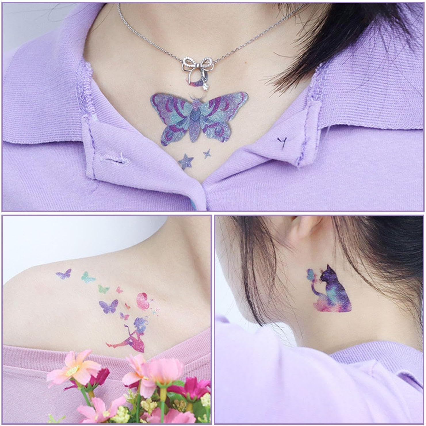 Pack of 24 Cartoon Tattoo Stickers, Children'S Barrel Face Stickers, Party Gifts, Creative Tattoo Stickers. image number 2