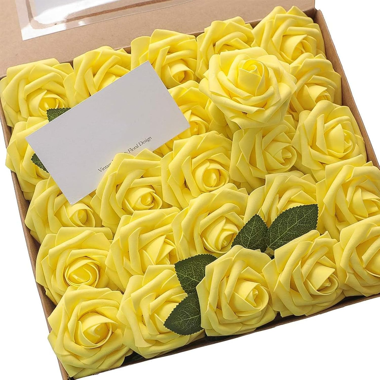 UKKQES Artificial Flowers 25Pcs Real Looking Foam Fake Roses with Stems for DIY Wedding Bouquets Bridal Shower Centerpieces Floral Arrangements Party Tables Home Decorations (Light Blue) - D Red 50 image number 3