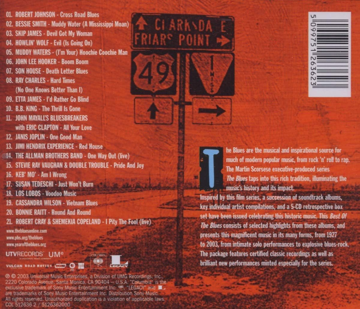 Martin Scorsese Presents: the Best of the Blues image number 1