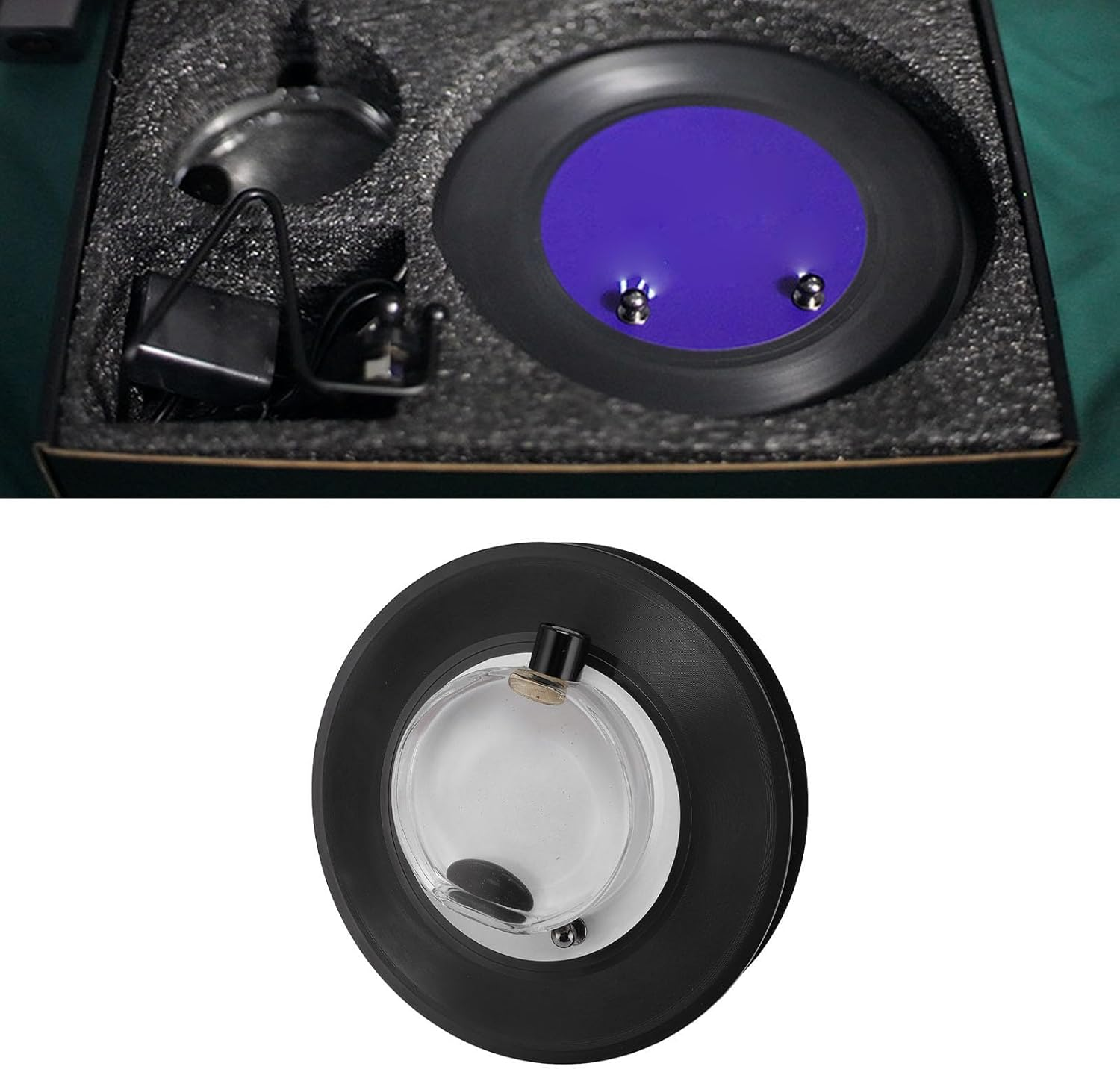 Dancing Ferrofluid Music Visualizer, Ferrofluid Speaker Music Mate with 12 Colored Pens, Dancing Ferrofluid with Music Rhythm, Ferrofluid Display Desk Toy for Table, Office, image number 2