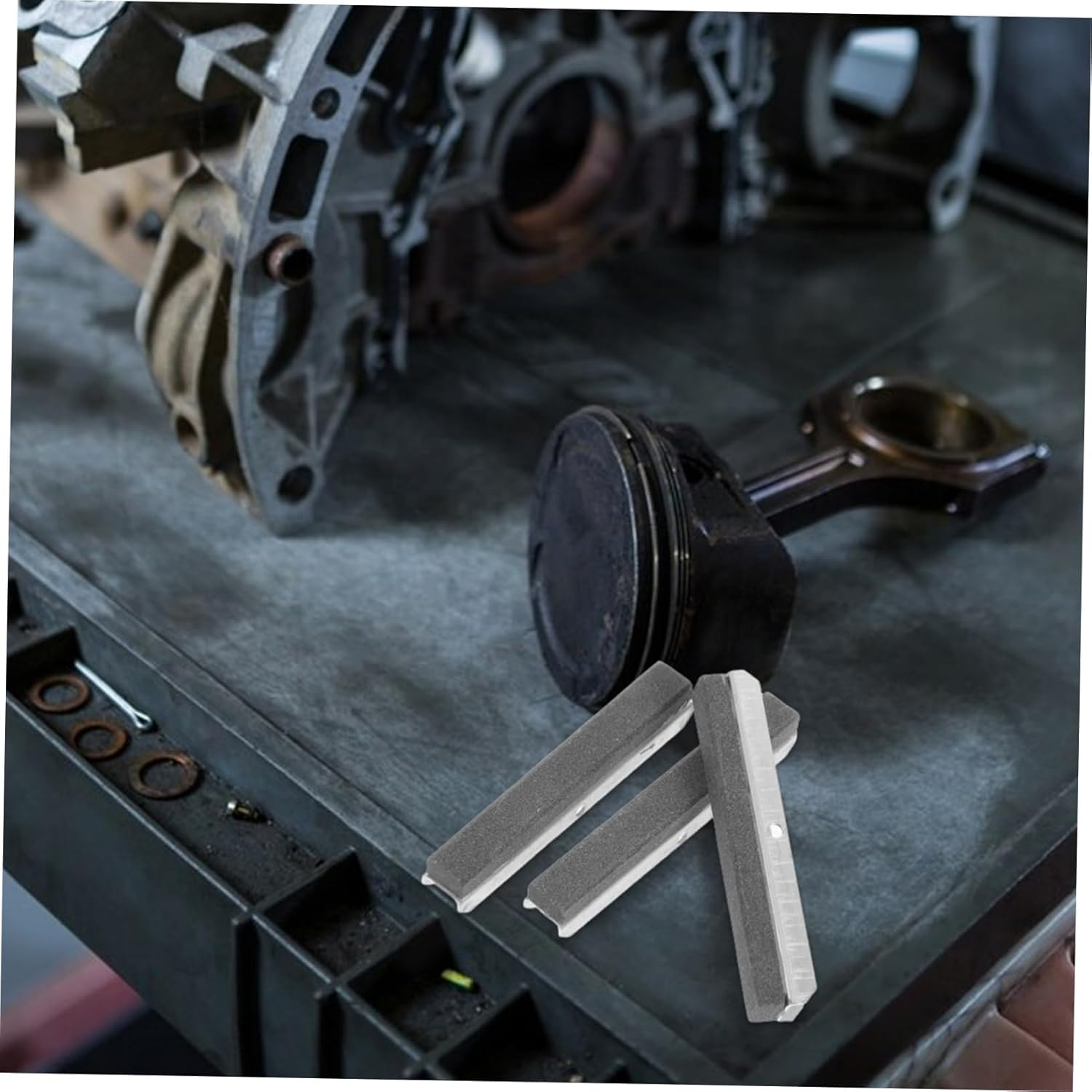 SEWOART 3Pcs Automotive Engine Cylinder Honing Stone Heavy Duty Brake Cylinder Hone Tool Precision Grinding for Car Maintenance Durability image number 5