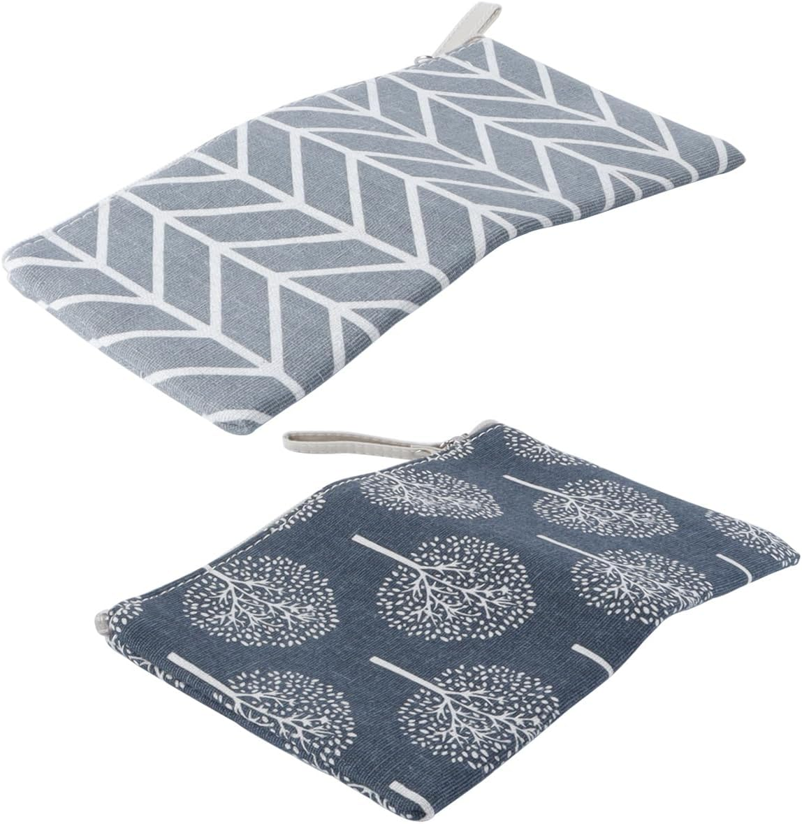 Orivin Canvas Cosmetic Bag, 2 Portable Women'S Purses, Printed Makeup Bag, Multifunctional Travel Toiletries with Zip for Cosmetic Keys image number 5