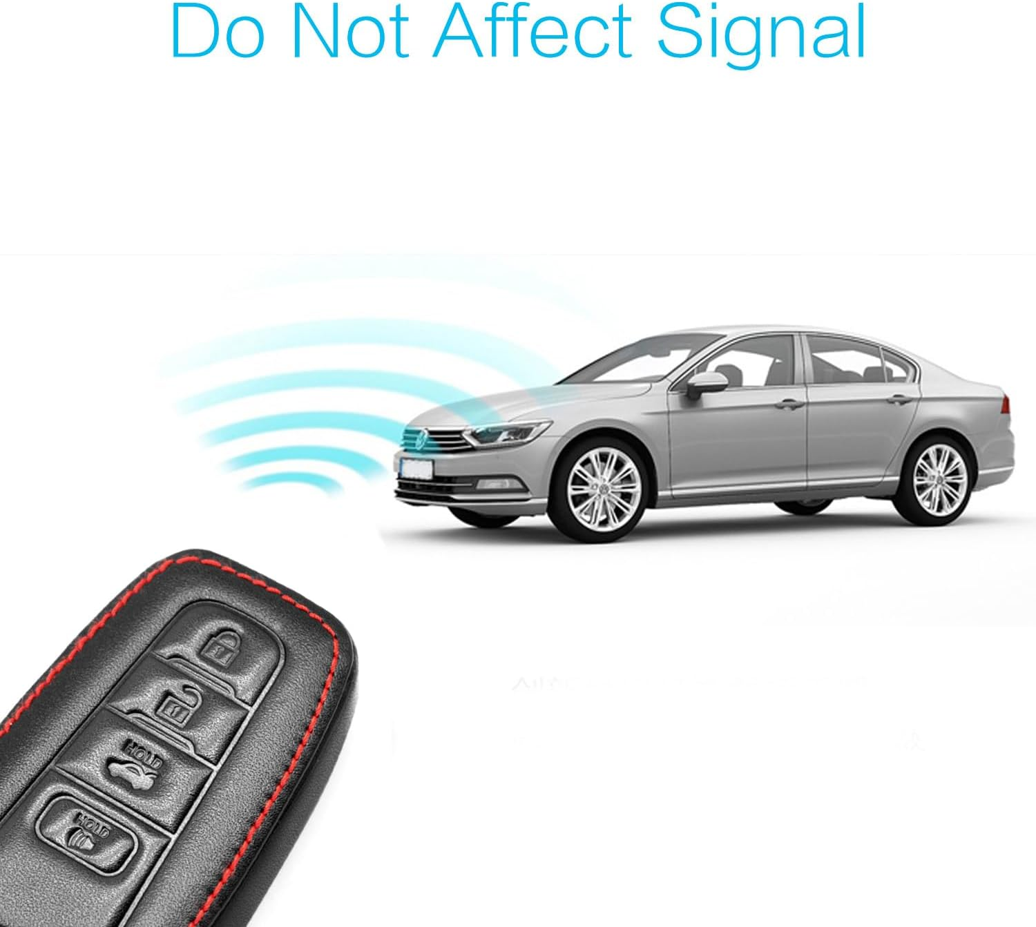 MECHCOS Compatible with Toyota Camry Highlander RAV4 Corolla 4Runner Mirai C-HR Prius Avalon 86 Leather Key Fob Cover Case Protector Shell Key Chain Holder image number 4