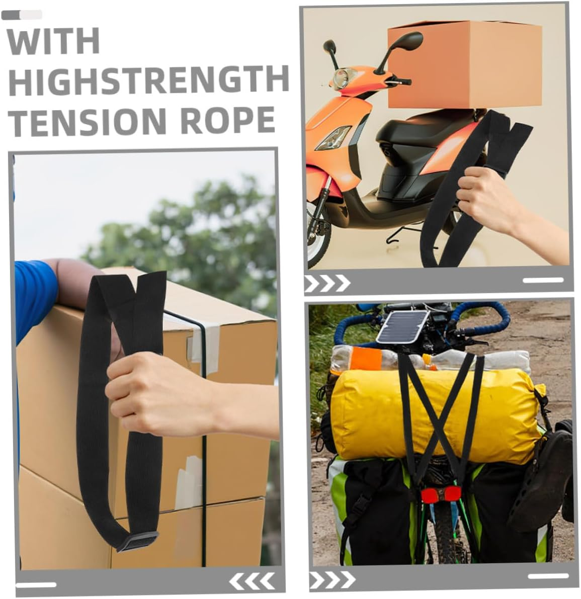 NAMOARLY 2Pcs Adjustable Buckle Luggage Straps Utility Belt with Robust Tension Rope for Suitcase Backpack Waist Bag Extender Portable Compact Travel Gear image number 6