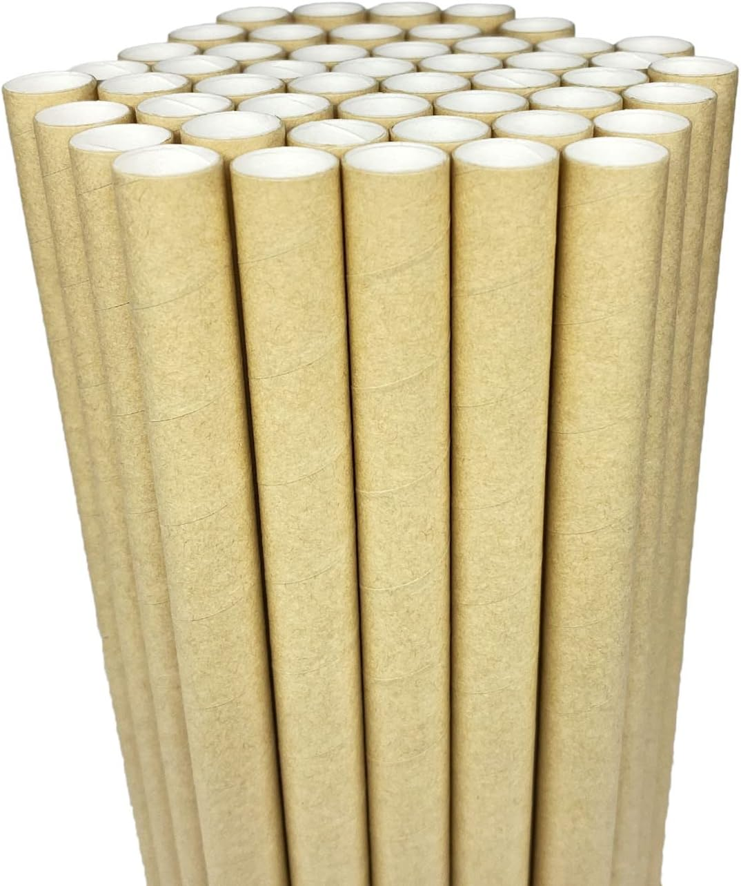 Boba Straws Bubble Tea Straw Disposable Paper Straws Extra Super Wide 0.5" 12Mm Large for Smoothie Jumbo Drinks Milkshake Tapioca Pearls Party Supplies Decorations Biodegradable Colorful 50 Pcs