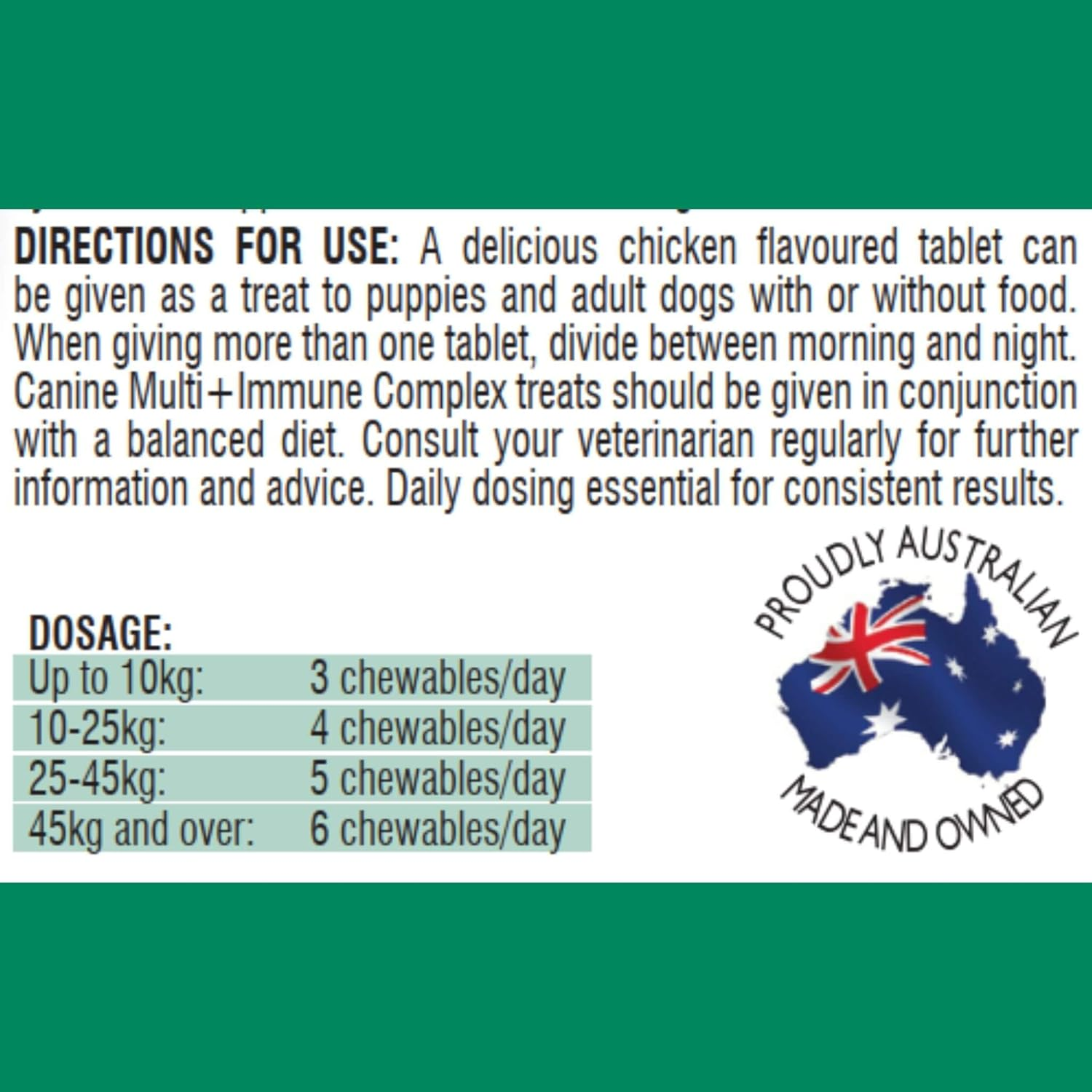 Vetalogica Canine Multi and Immune Complex for Dogs 120 Chews image number 4