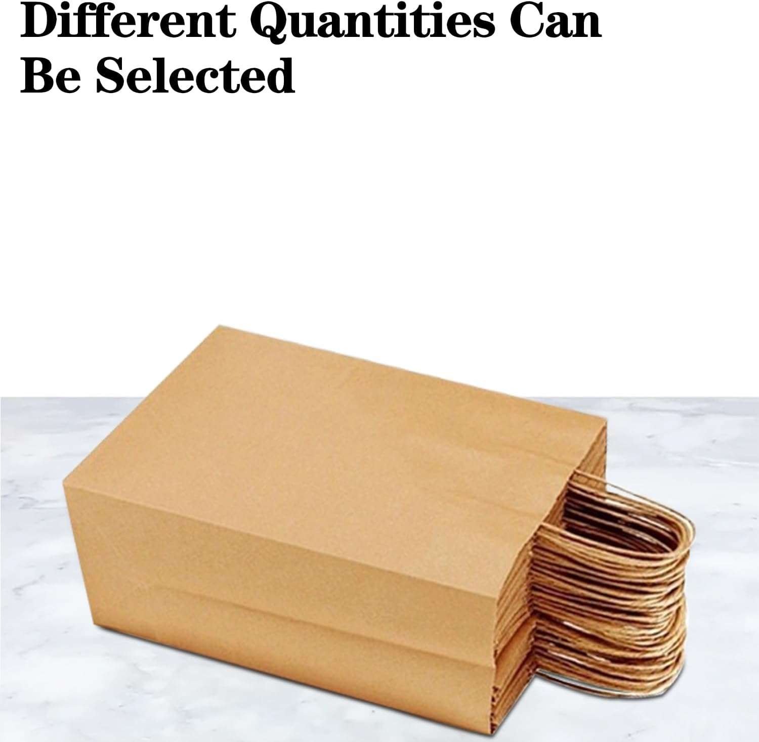 Brown Kraft Paper Bags Small Gift Bags with Handles Party Favor Bags 120Pcs 21 * 11 * 27 CM Small Paper Bags for Shopping, Wedding,Retail,Birthday,Party,Graduation,Halloween,Christmas image number 5