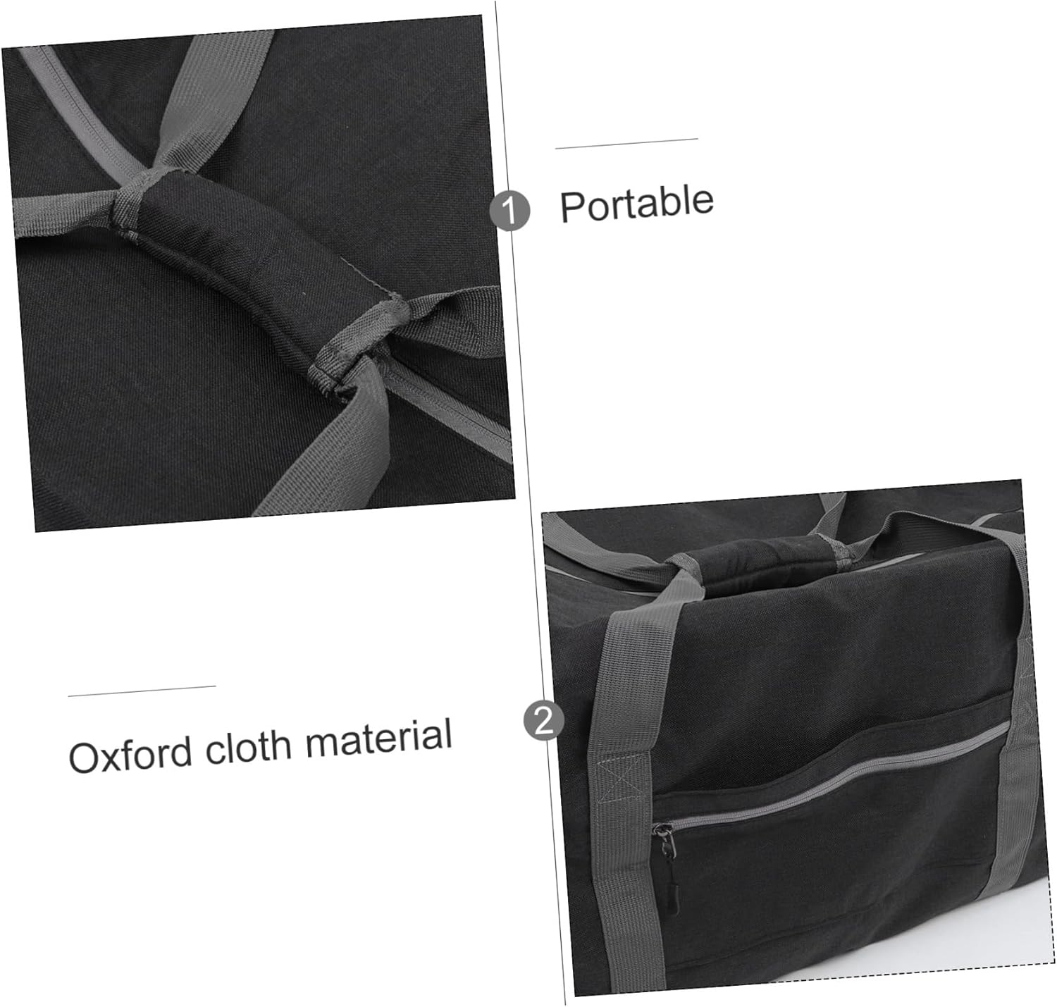 TEMPNAP Collapsible Travel Duffel Bag Oxford Cloth Gym Bag Women Lightweight Luggage