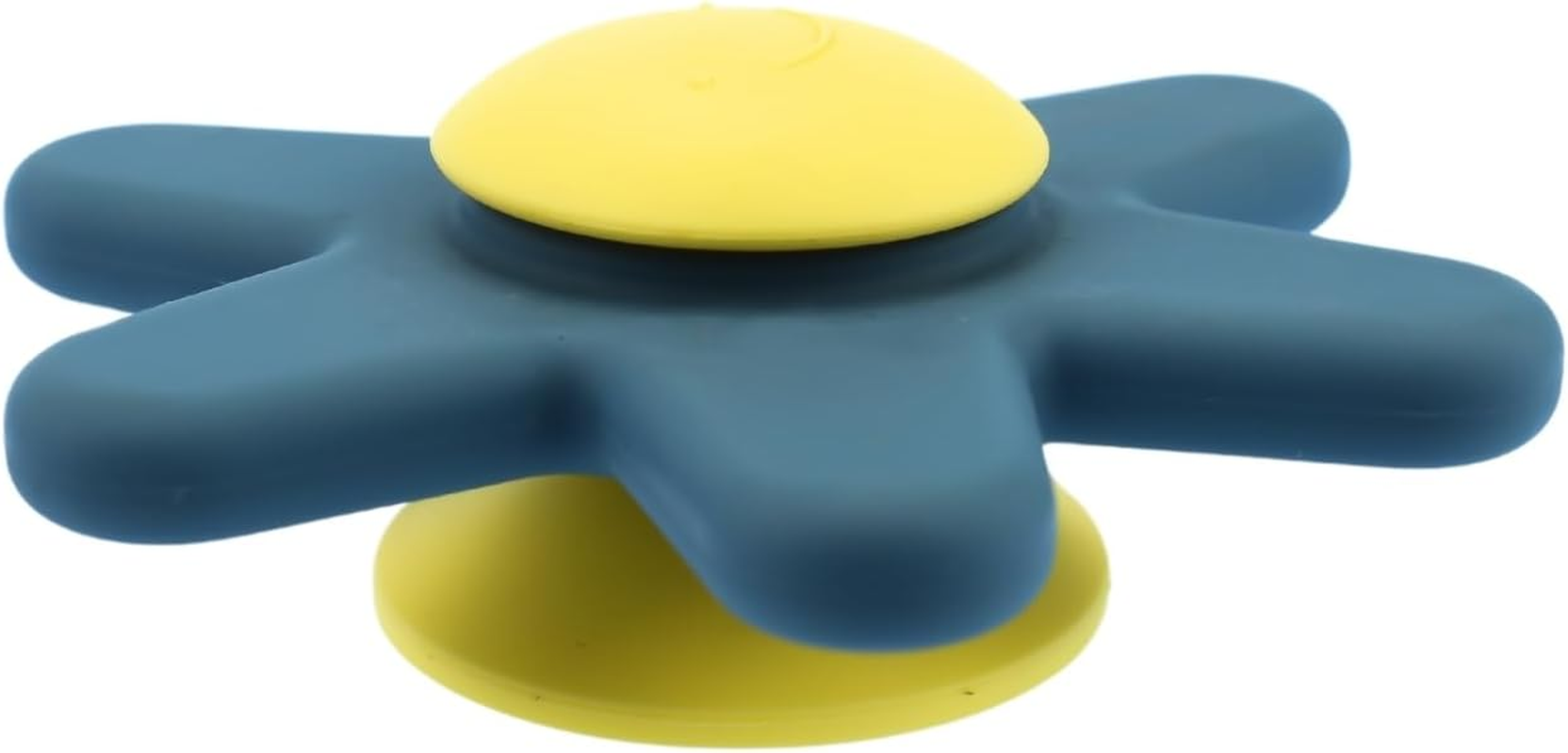 Koala Dream - CA3028B Silicone Daisy Spinner Blue- Spinning Daisy Toy with Suction Base image number 1