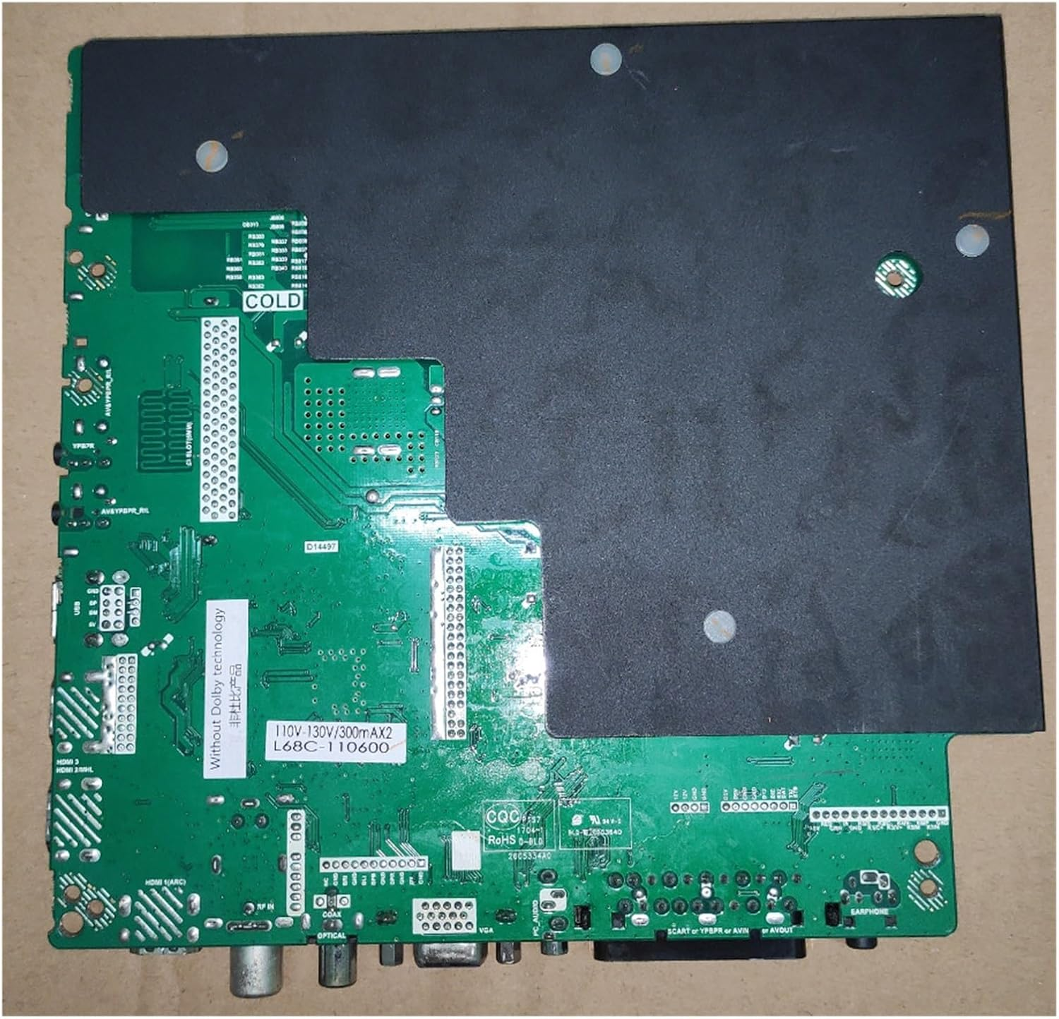 TP.S506.PC821 Three in One TV Motherboard 1920X1080 110V-130V 600Ma 108W2 48.5Tv(Blue Transformer) - Blue Transformer image number 2