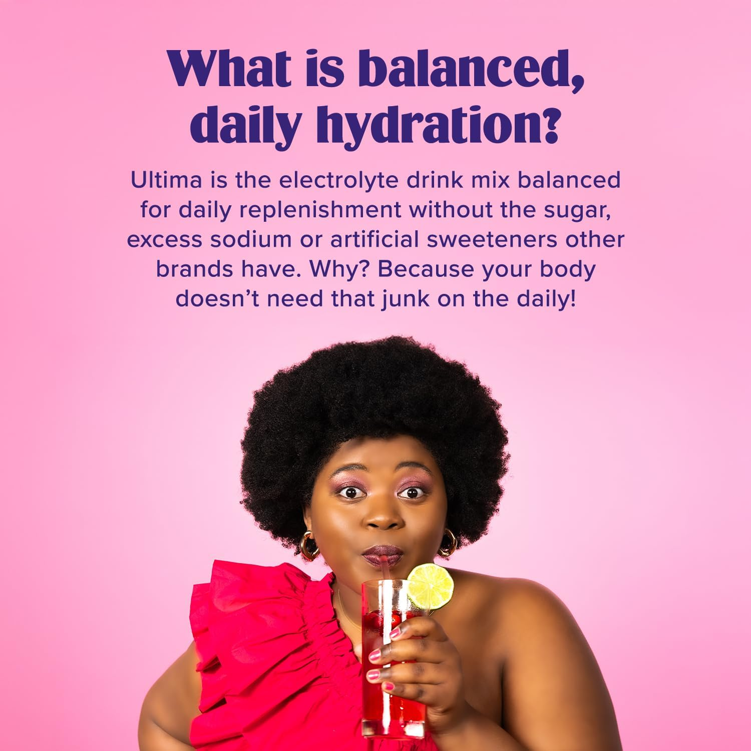 Ultima Replenisher Electrolyte Powder, Cherry Pomegranate, 30 Serving Canister - Sugar Free, 0 Calories, 0 Carbs - Gluten-Free, Keto, Non-Gmo with Magnesium, Potassium, Calcium image number 5