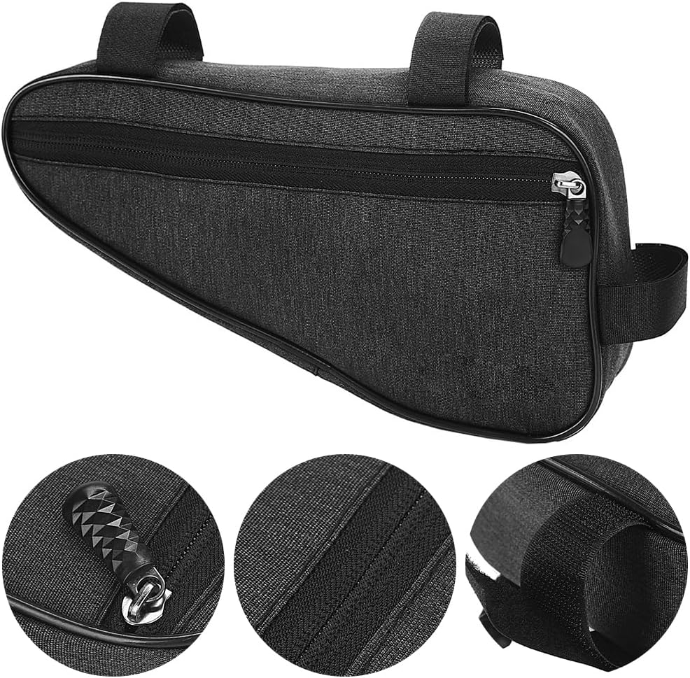 Bike Bicycle Triangle Bag with Durable Material, Bike Storage Frame Bag, Bicycle Frame Pouch Storage, Portable Tube Triangle Bag, Suitable for Travel Cycling Outdoor ﻿ image number 4
