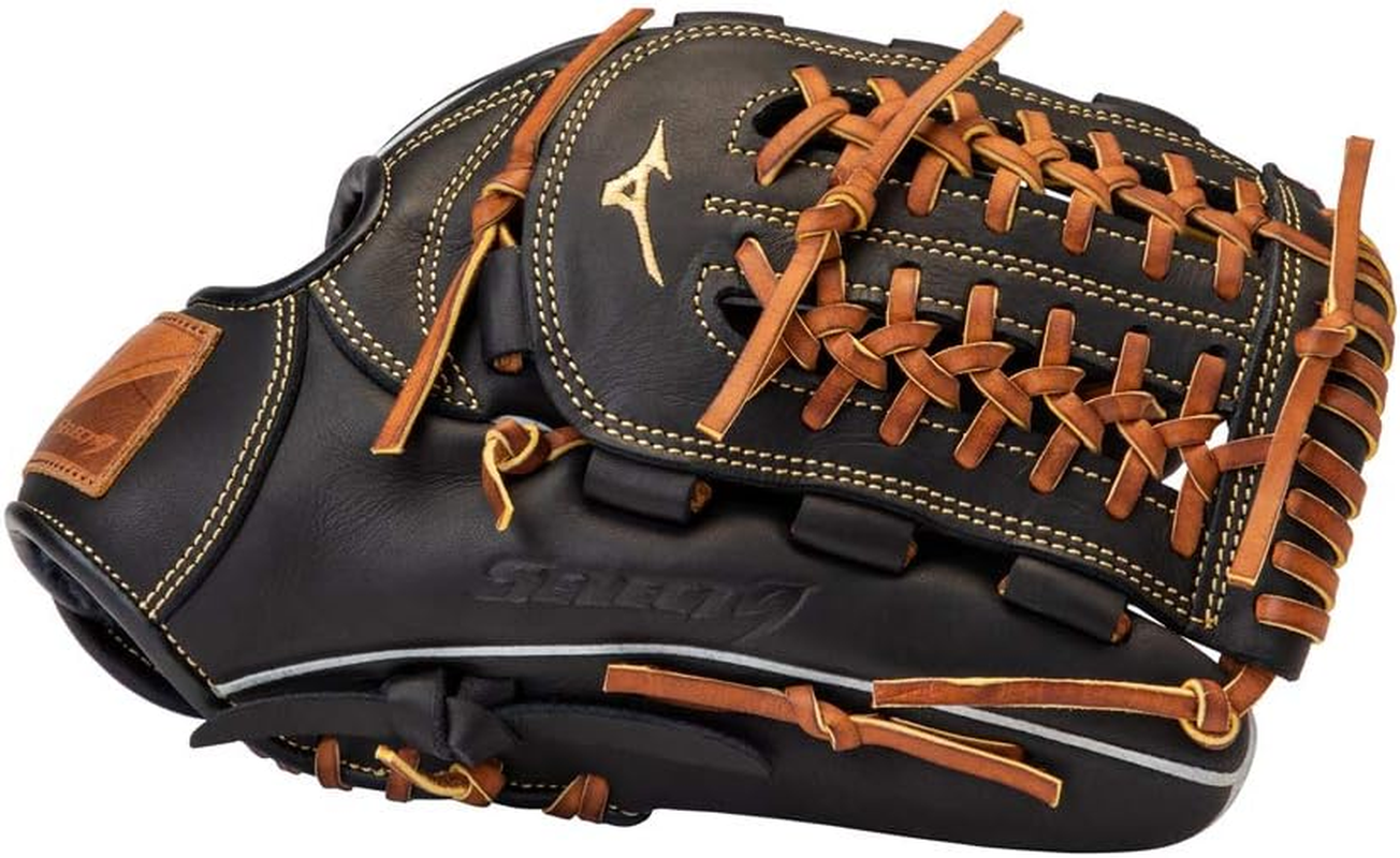Mizuno Select 9 Baseball Glove Series - Arched Tartan Web - Black/Brown, Right Hand Throw image number 4