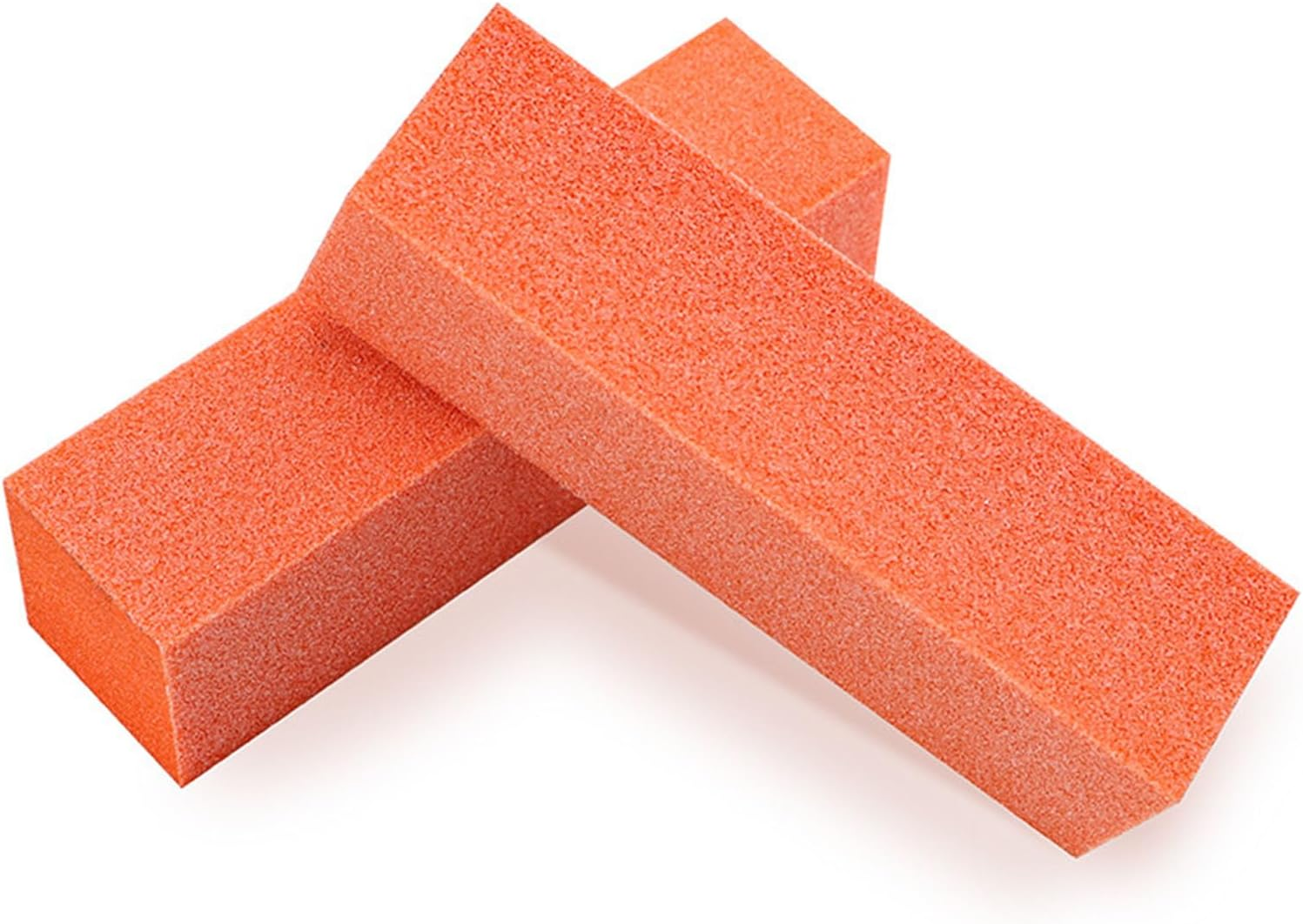 CJESLNA Nail Files and Buffers Professional Nail Art Tools Reusable Double Sided Emery Boards for Acrylic/Gel or Natural Nails (Orang 10Pcs)