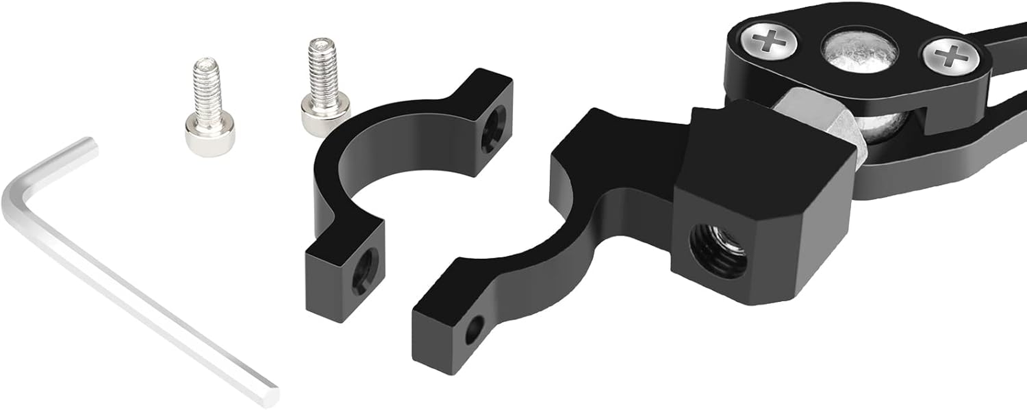 Bike Mirror, [Right 1PC] Diyife HD Wide Angle Large Bicycle Rear View Mirror, 360&deg;Adjustable Explosion-Proof Cycling Mirror for Handlebar 22-25Mm, Shockproof for Mountain Scooter Motorcycle Road Bikes image number 4