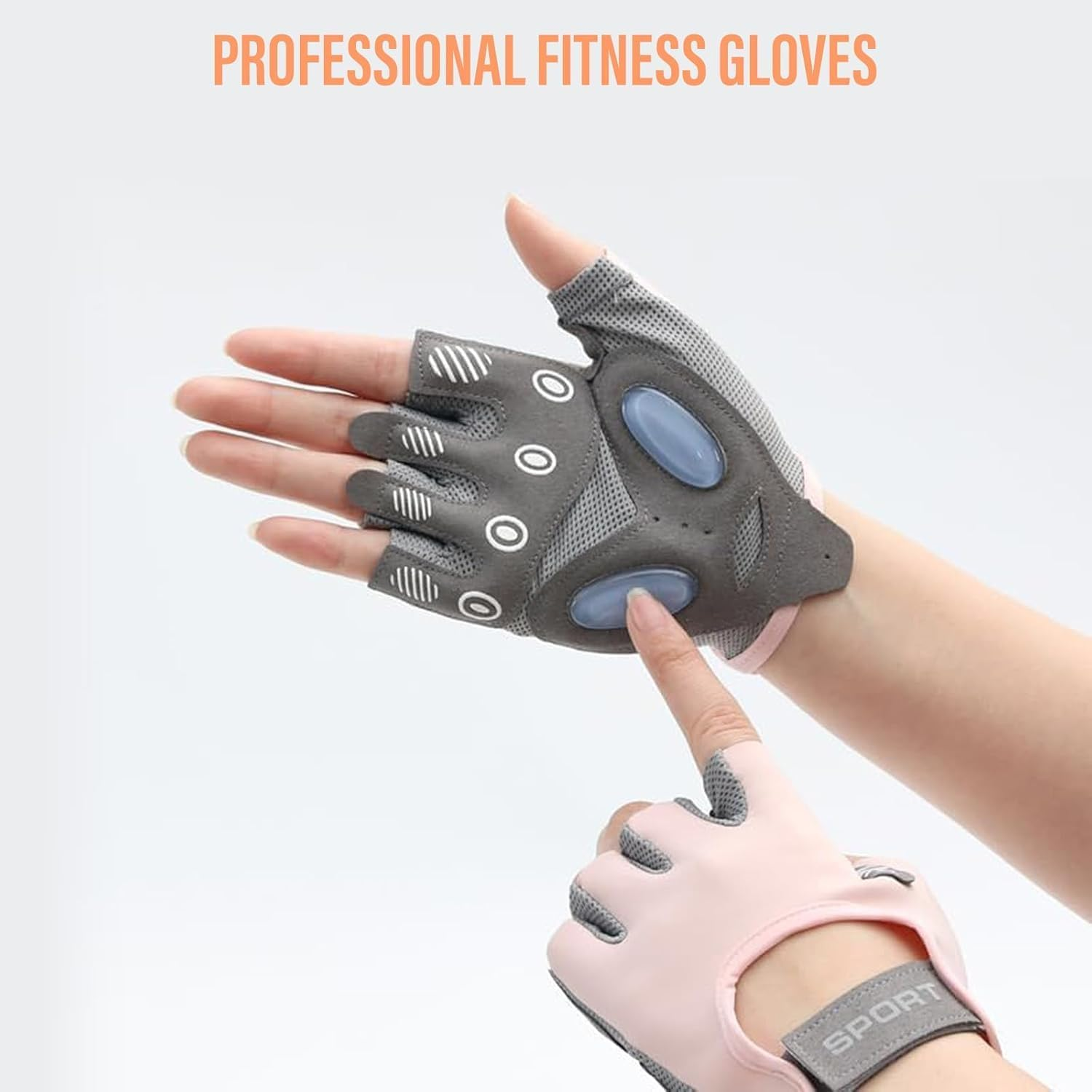 Liyquint Ventilated Gym Workout Gloves with Wrist Support for Women - Professional Weight Lifting Gloves for Gym Training, Fitness, Exercise, Hanging, Pull Ups image number 1