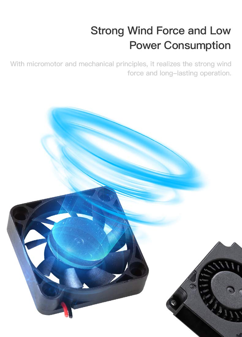 Creality Original K1 Fan 24V Set(2Pcs), 3010 Axial Fan and 4020 Blower Fan for 3D Printer K1/K1C/K1 Max/K1 SE image number 5