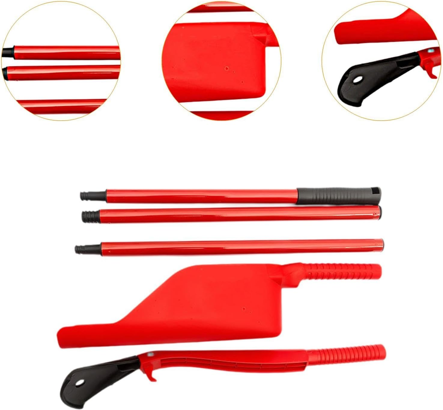 Eigell Eaves Drain Cleaner Leaf Cleaning Tools 5 Piece Set Reusable Removable Portable Stable Telescopic Gutter Cleaning Tool