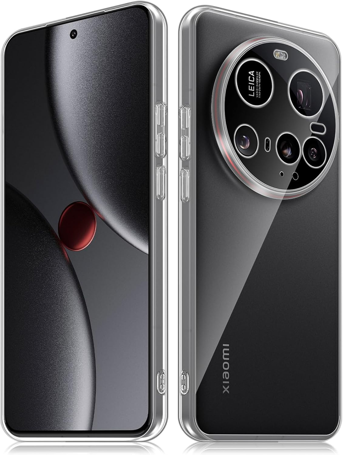 Captor Clear Case for Xiaomi 15 Ultra, TPU Flexible Silicone Case, Soft and Thin with Raised Edge for Screen and Camera Protection image number 5