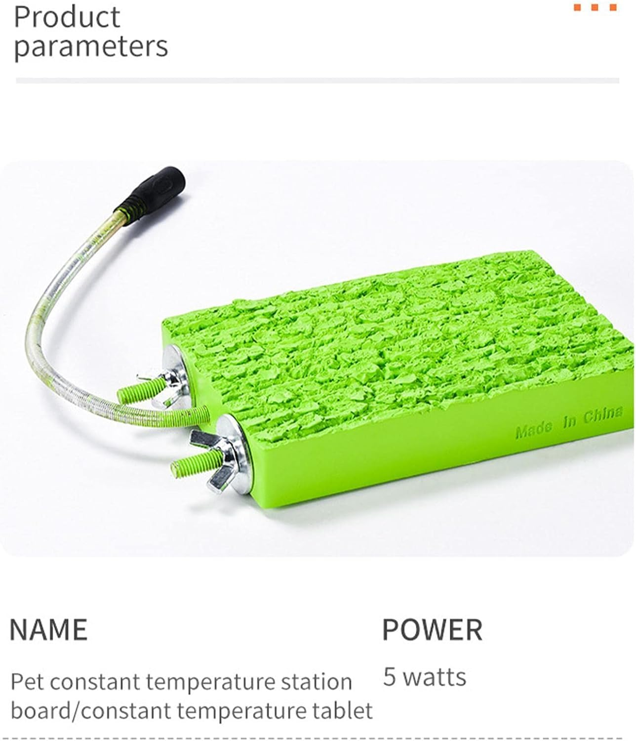 Heated Perches for Birds, 5W Heated Bird Perches for Parrots, Perch Stand Cage Accessories for Parakeets, Parrots, and Small image number 3