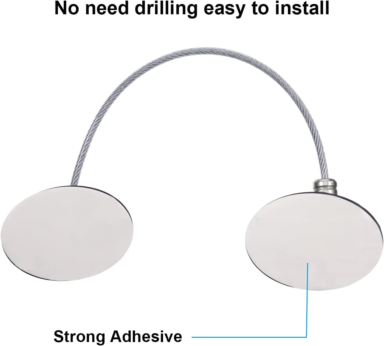 4 Pack Refrigerator Door Lock with Keys Adhesive Fridge Freezer Door Lock File Drawer Lock for Child Safety and Privacy, Black and White image number 3