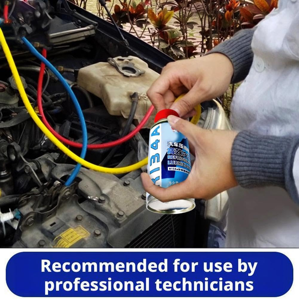 2Pcs Car Refrigerant,R134A Compressor Refrigeration Oil,Car AC Refrigerant Refill Kit,Air Conditioner Service Kit,Car Air Conditioning Recharge Kits,Air Conditioner Repair Tool Kits image number 6