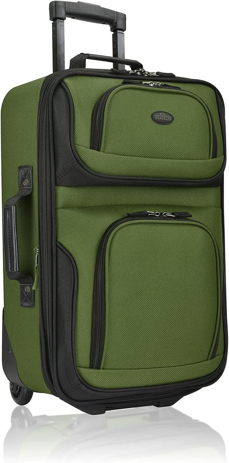U.S. Traveler Rio Rugged Fabric Expandable Carry-On Luggage Set