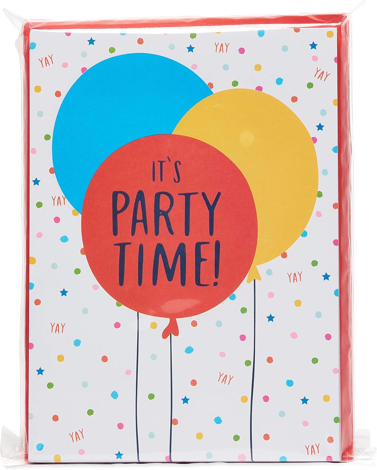 American Greetings Party Invitations and Envelopes Perfect for Any Birthday or Special Occasion, Multi Color Balloons (25-Count) image number 5