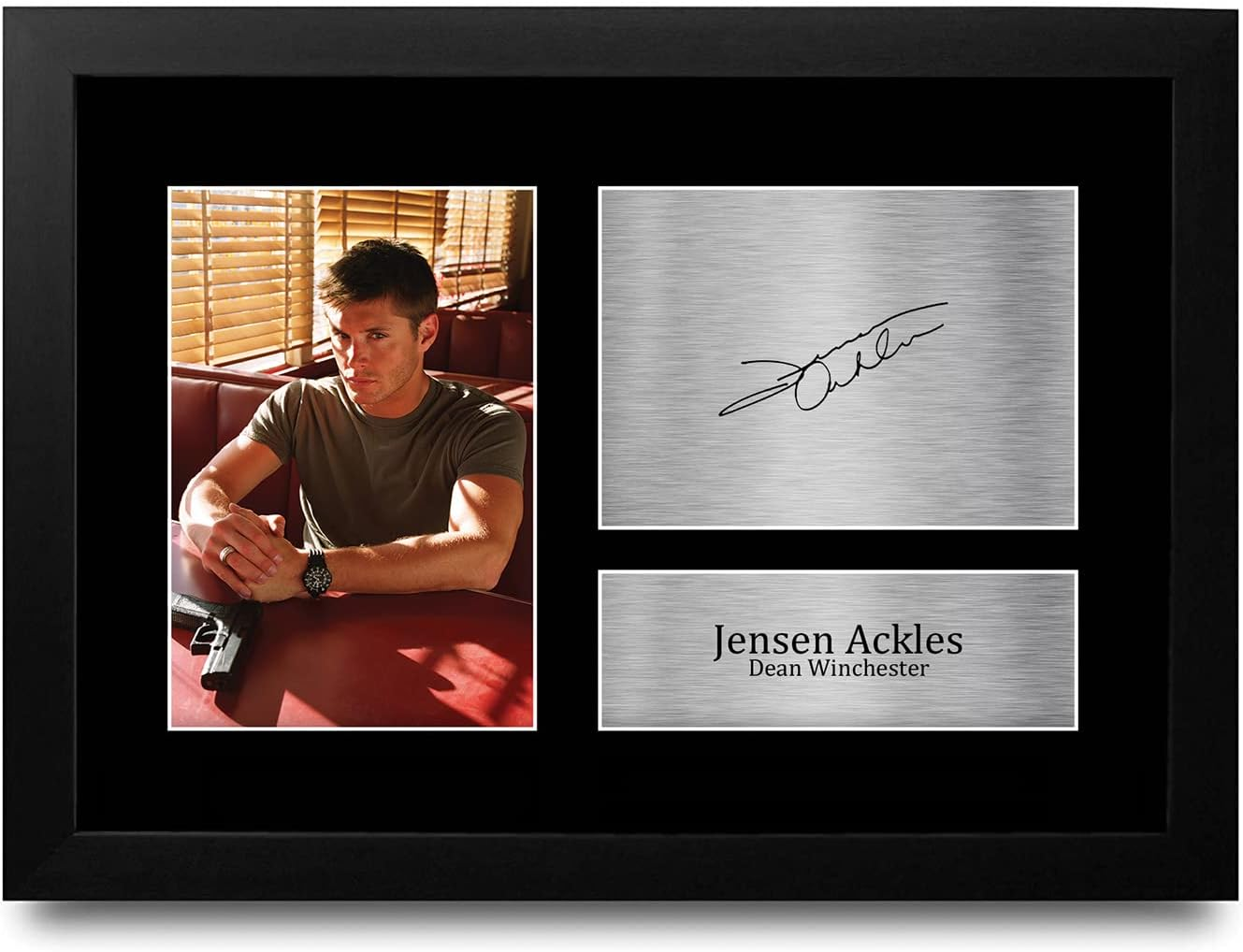 HWC Trading A4 Jensen Ackles Supernatural Gifts Printed Signed Autograph Picture for TV Show Fans