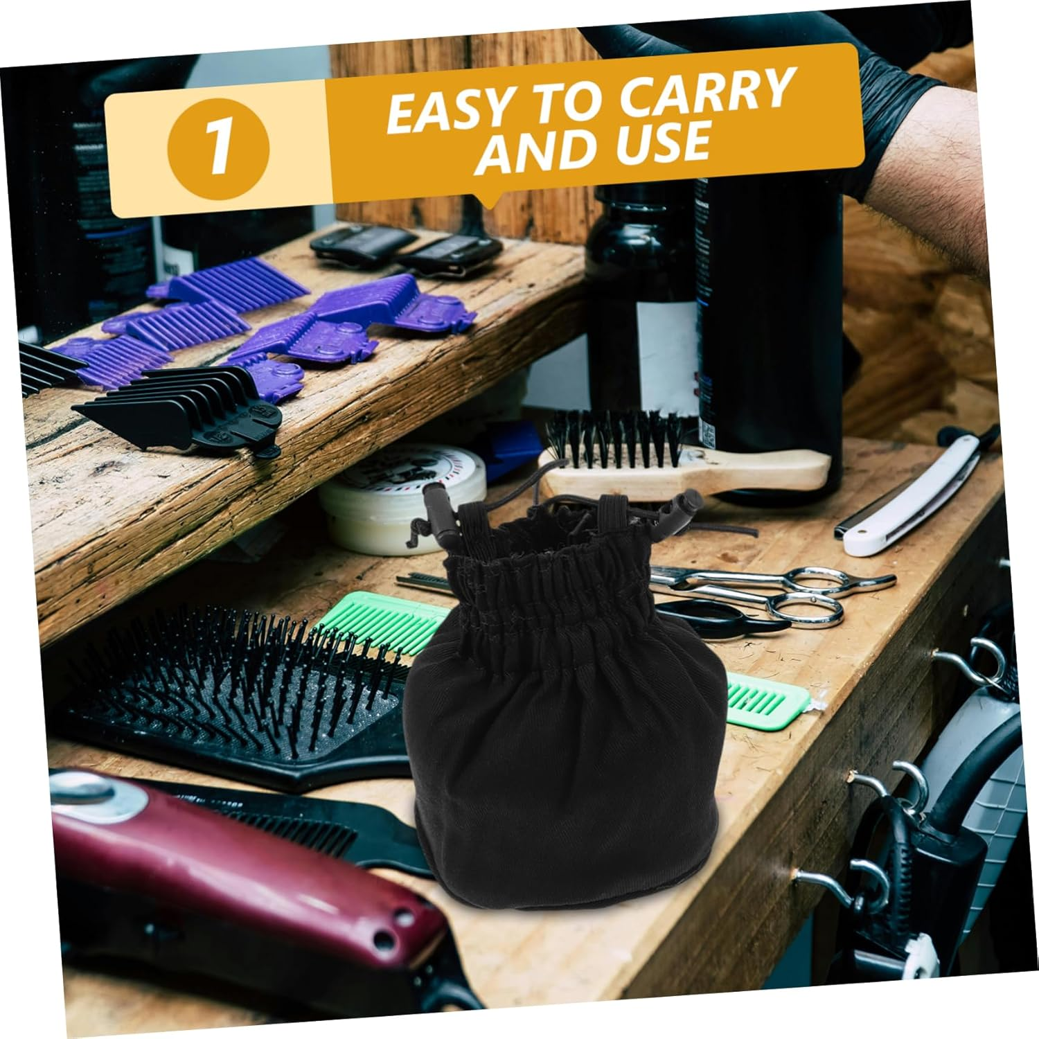 DECORNIJIA Foldable Hair Dryer Diffuser Cover for Curly Wavy Hair Mesh Diffuser for Wet Dry Use Canvas Design Convenient Styling Accessory for Travel Home Use image number 6