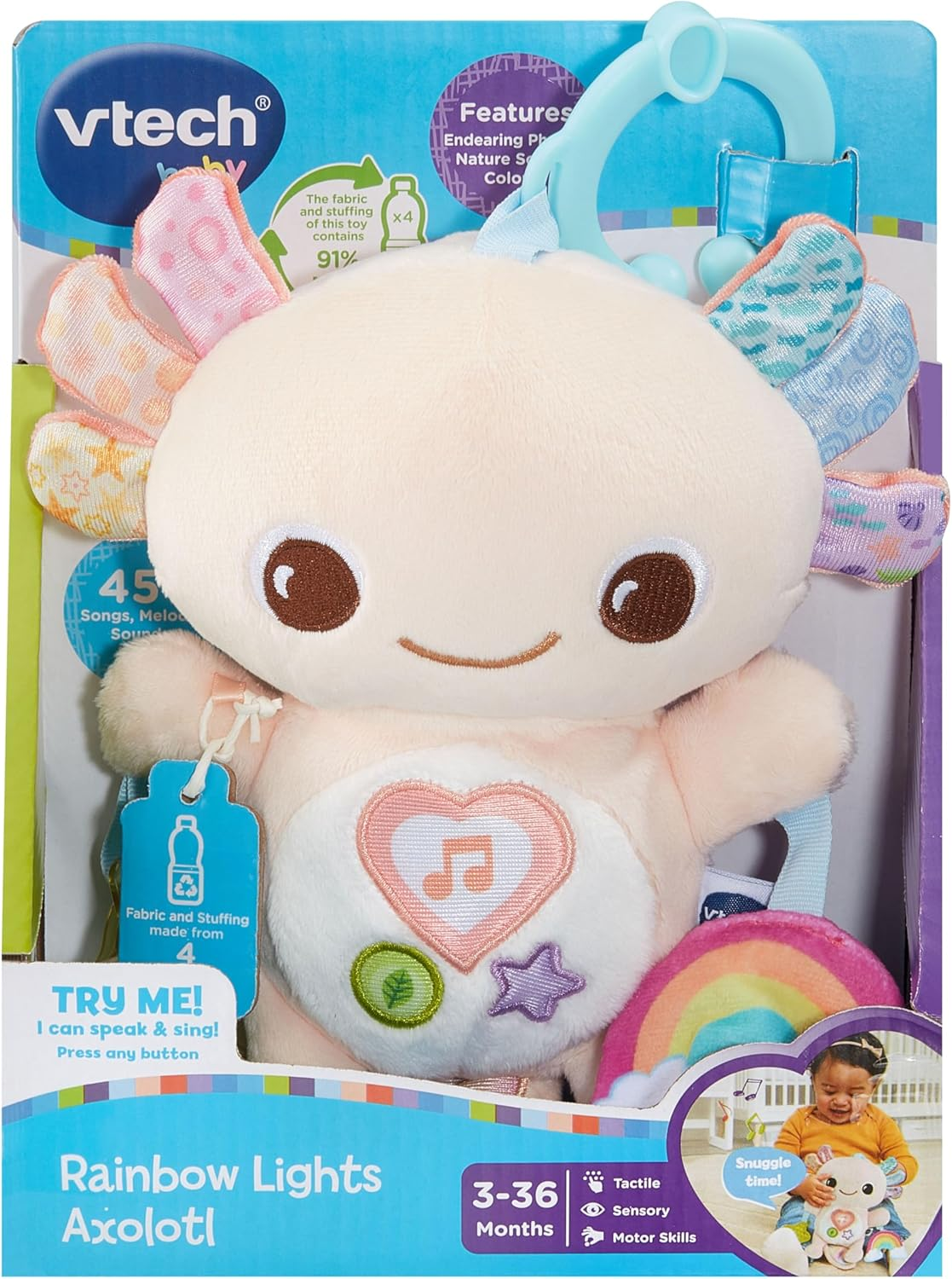 Vtech Baby Rainbow Light Axolotl image number 3