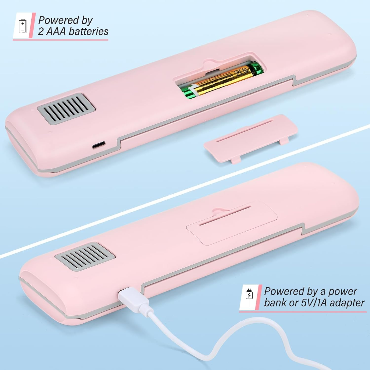 Portable UV Toothbrush Sanitizer Case - Travel Toothbrush Covers with Holder - Cleaner Case for Electric and Manual Brush Heads with UV Light & Auto Shut off Timer image number 5