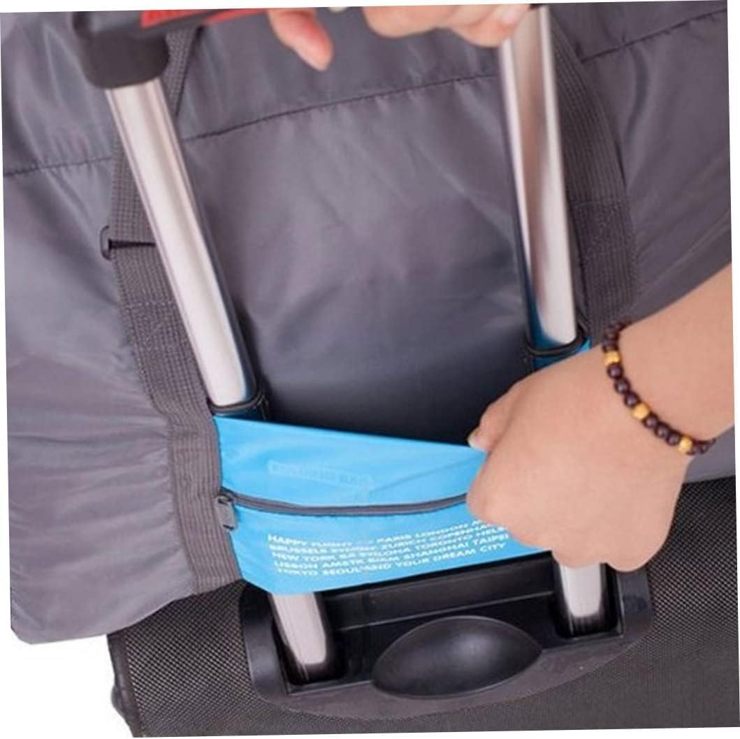 Foldable Travel Duffel Bag Waterproof Nylon Luggage Carry Pouch Lightweight Holiday Bag Rose Red Sports Duffels image number 1