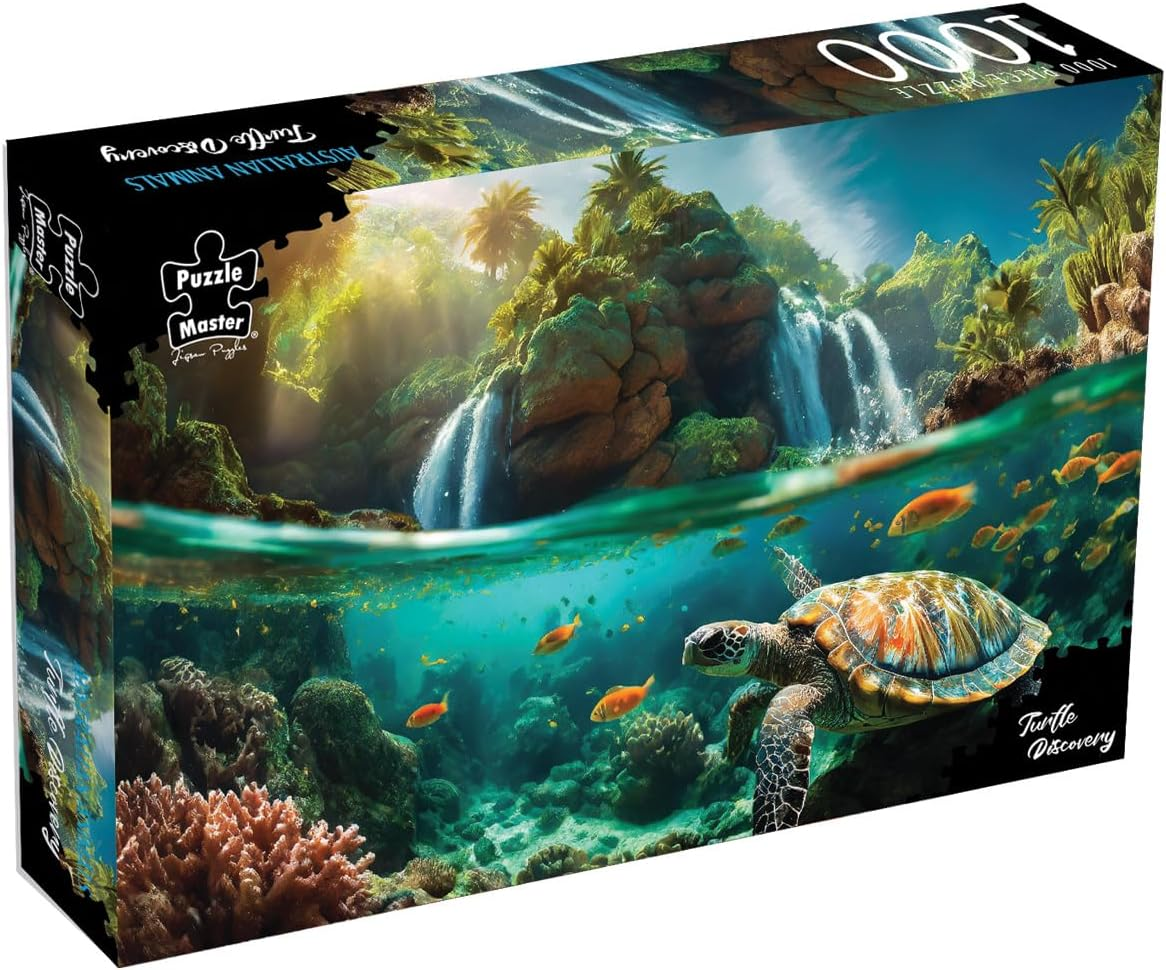 Puzzle Master 1000 Piece Jigsaw Puzzle - Turtle Discovery Surreal Australia Collection - 35X25Cm Jigsaw Puzzles 1000 Pieces image number 5