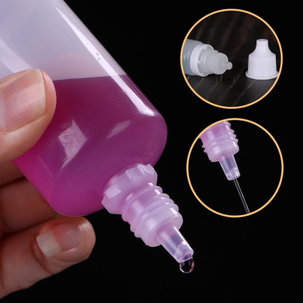 Lymizhuo 18Pcs 10Ml/0.34Oz Plastic Dropper Bottles with Labels &ndash; Portable Squeeze Bottles for Essential Oils, Liquids & Travel