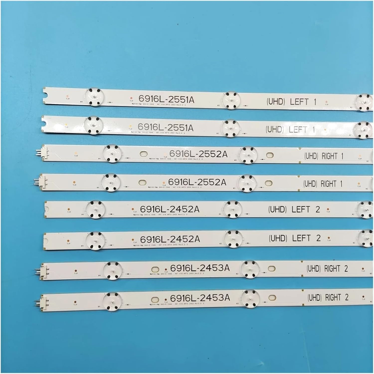 LED Backlight Strip for 49UH656V 49UH668V 49UH6500 49UH650V LC490DGG F.-J M6 M5 6916L-2452A 2453A 6916L-2551A 2552A (Color : 5Lot) - 2Lot image number 2
