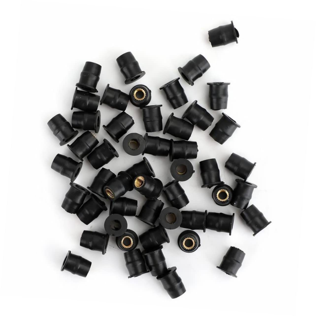 LIFKOME 10Pcs Windscreen Nuts Metric Nuts Rubber Motorcycle Parts Replacement for Old Broken image number 6