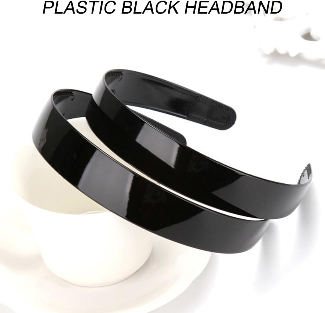 VJUYSW 5 Pieces Hair Band with Teeth Headbands Plastic Hair Bands 20 Mm Wide Headband DIY Headbands for Girls Women image number 2