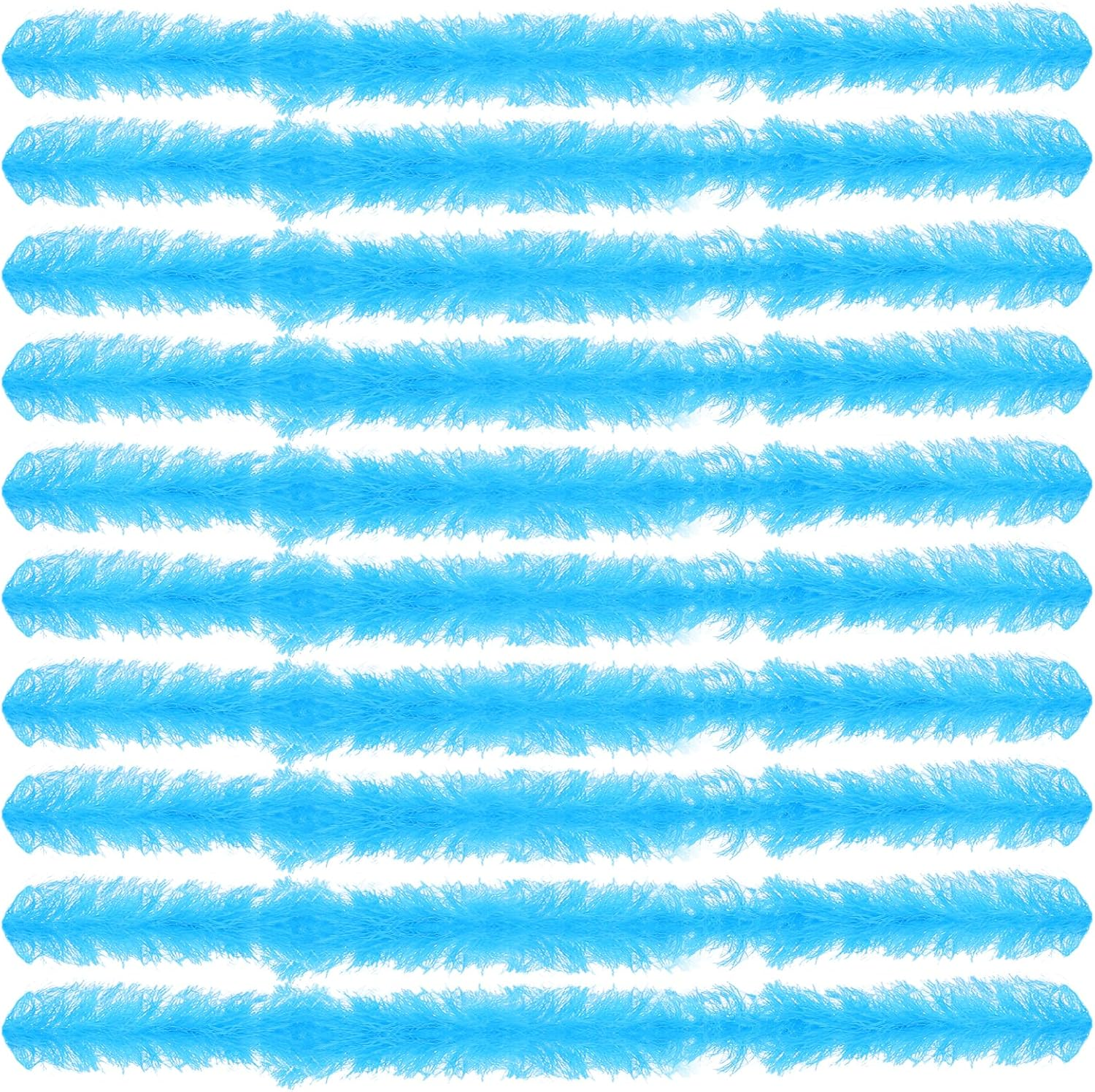 10 Pcs Feather Boas Artificial Fluffy Boas 5Ft Pink Rose Feather Boa Set for Women Girls Costume Halloween Christmas Wedding Birthday Party Bulk