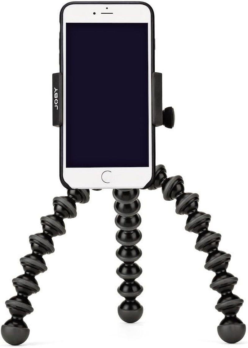 JOBY Griptight Gorilla Pod Stand Pro Tripod for Any Smartphone with or without a Case, Black, (JB01390-BWW) image number 5