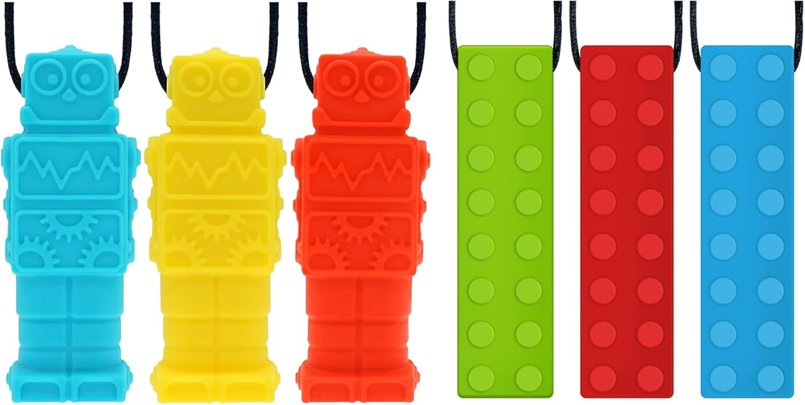 Sensory Chew Necklaces for Boys and Girls, Panny & Mody Australian Local Manufacturer Sensory Chew Necklace for Kids,Teething Necklace for Toddler Boys Children with Anxiety Autism ADHD Oral Motor, Chewable Jewellery (Shape 4)