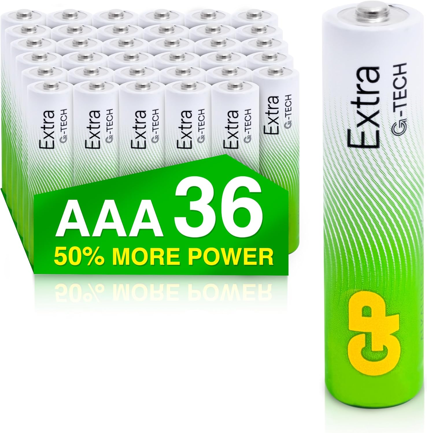 AAA Batteries Pack of 40 1.5V / Micro/Mini/Penlite / LR03 by GP Batteries Extra Alkaline Batteries Suitable for Everyday Use in a Variety of Devices - Clocks/Remotes/Mouse/Torch/Etc image number 4