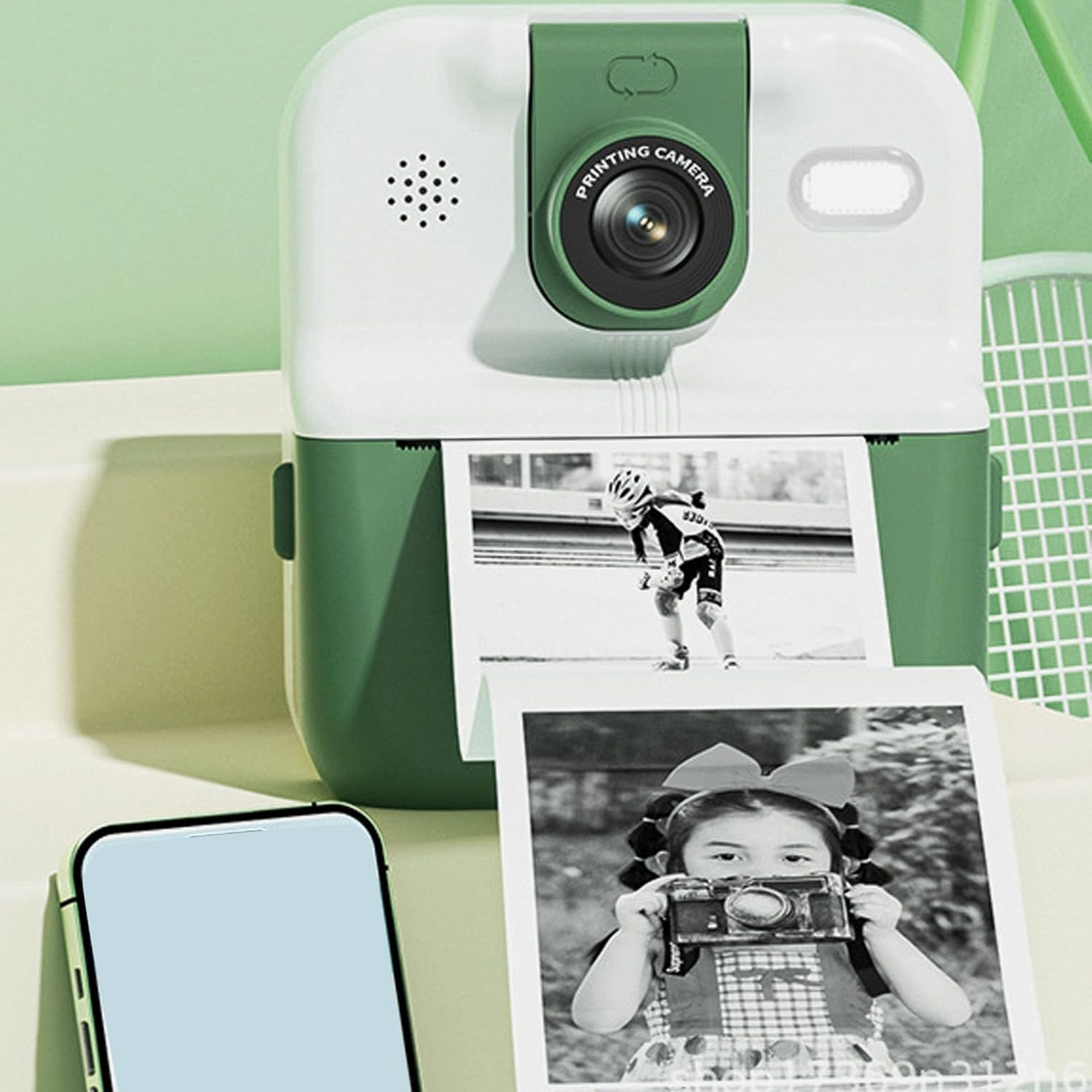 Instant Print Camera, 48M 1080P Wifi Digital Camera with Printer Support Video Music Playback Game, 180&deg; Rotating Lens, Thermal Printer Camera with Various Filters and Stickers - -2214240140312 image number 5