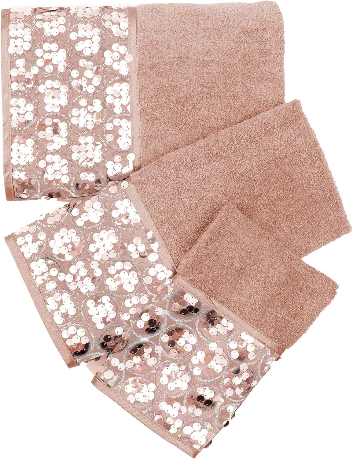 Popular Bath Sinatra Bath Towel Set, Blush image number 3
