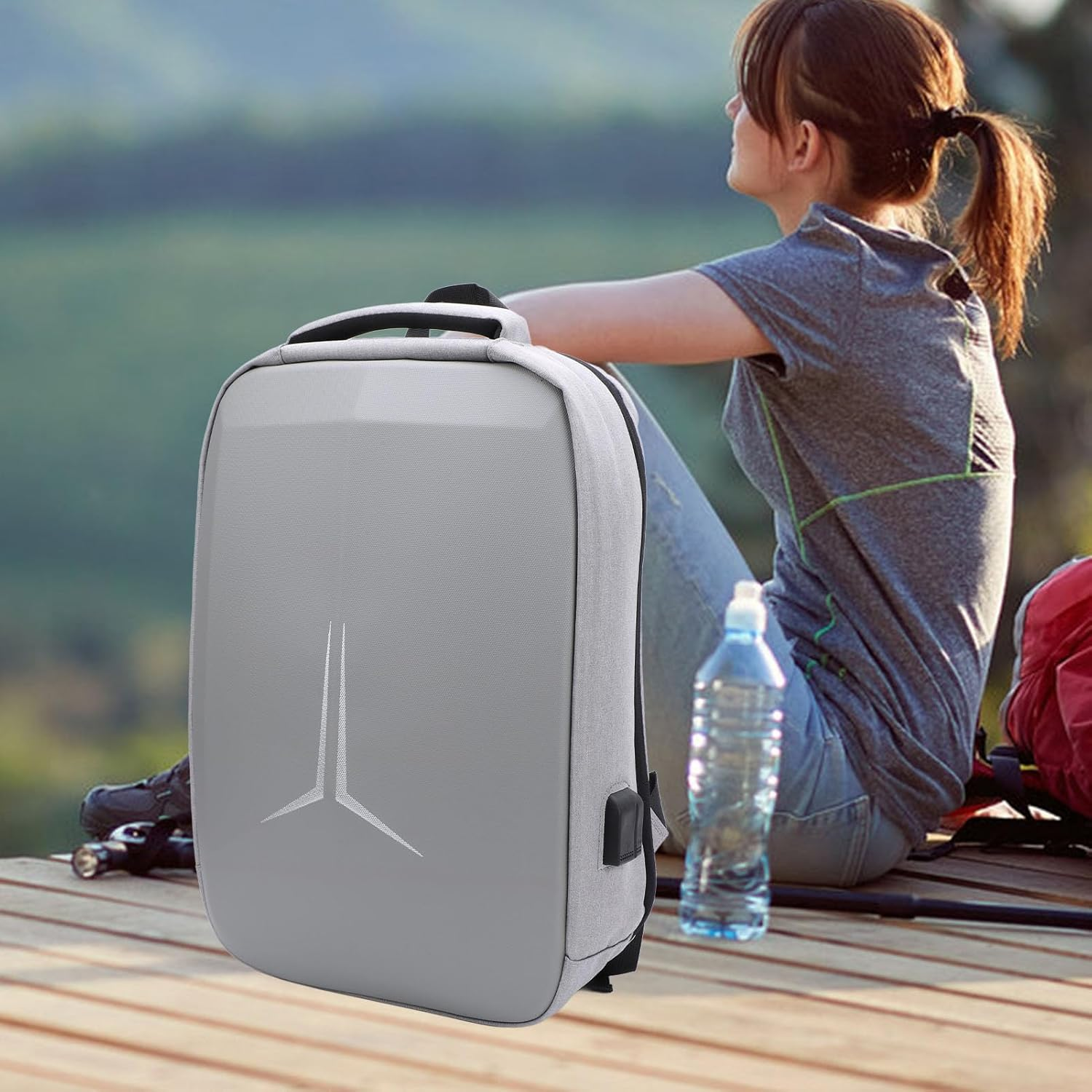 Outdoor Travel Bag, Backpack for Dish and All Accessories, anti Theft Laptop Backpack Dish Router,Starlink Mini Case with USB Charging image number 1