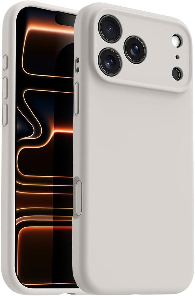 Ultra Protective Magnetic Silicone Case for Iphone 17 Pro Compatible for Magsafe, Full-Body Defense, Superior Shockproof Drop Protection Cover for Iphone17 Pro 6.3'' Stone image number 4