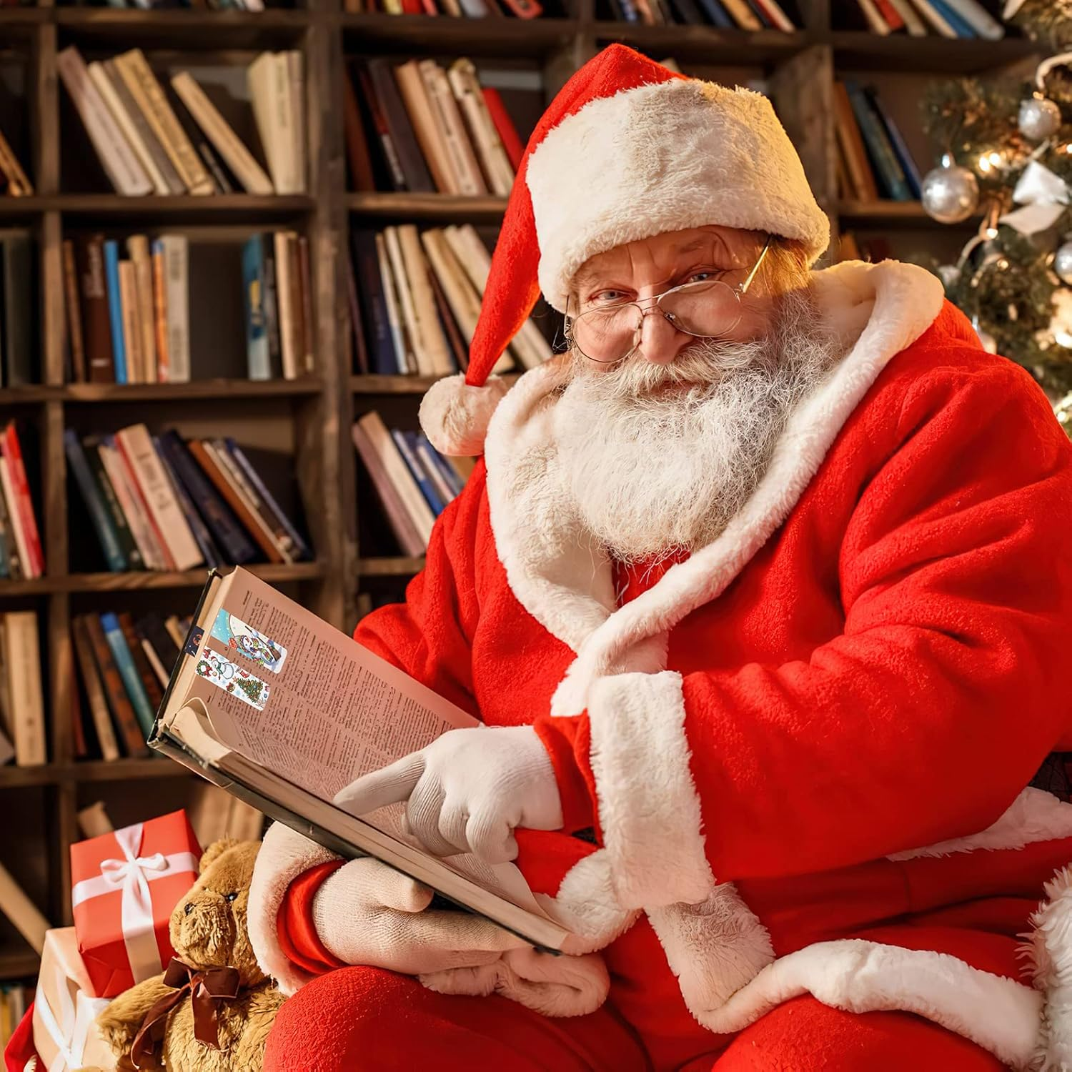 MWOOT 30Pcs Christmas Magnetic Bookmarks, Snowman Magnet Reading Book Marks Set, Double-Sided Cute Page Clips, Book Markers in Bulk for Kids Students Home School Stationery Supplies(15 Styles, 6X2Cm) image number 5