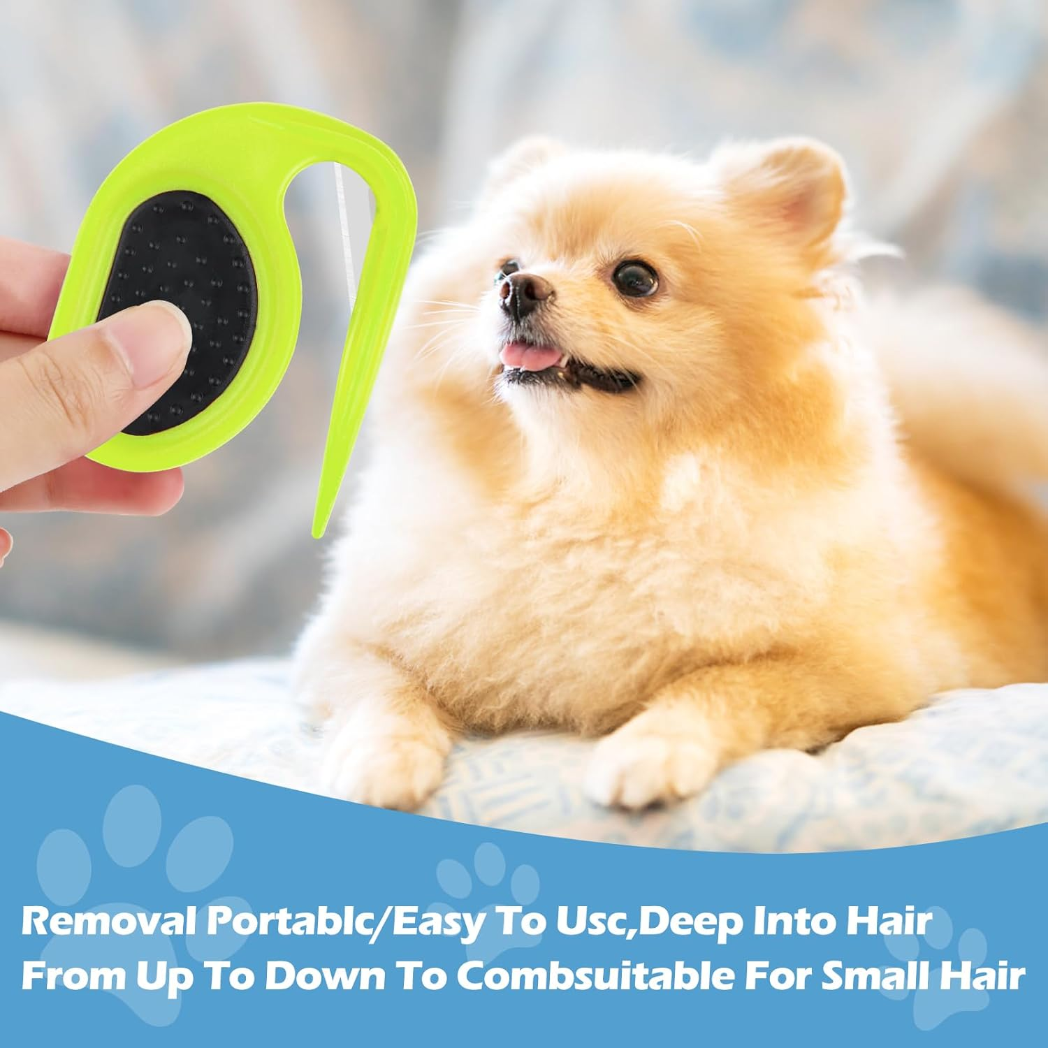 Pack of 2 Knot Comb Beauty Tools Pet, Detangling Knife Cat, Spill Hair Removal Comb for Dogs, Dog Groomer, Fur Comb for Pets, Undercoat Duster, Pet Knotting Comb image number 4