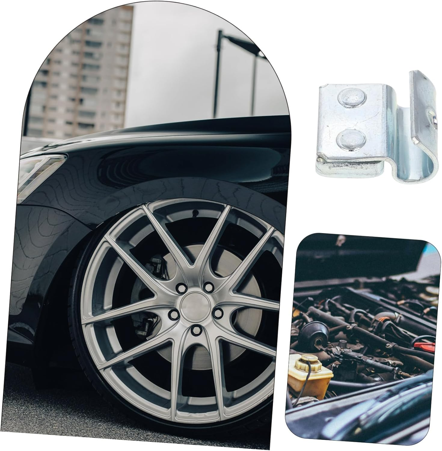 HAPINARY 100Pcs Automotive Wheel Balancing Weights Tire Balance Blocks for Cars Trucks Easy Installation Enhanced Stability for Road Conditions image number 3